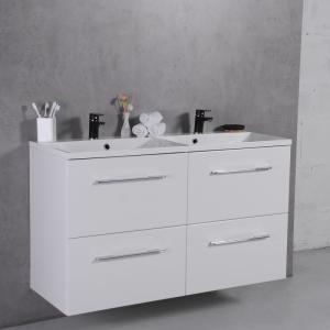 Шкафчик навесной Fancy Marble модель Cuba 120 с раковиной Amelia 1200 D ( под заказ)