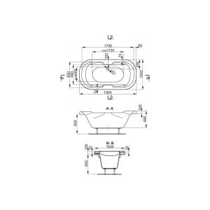 Ванна акрилова Vagnerplast Gaia 190х100 Ванна акрилова Vagnerplast Gaia 190х100