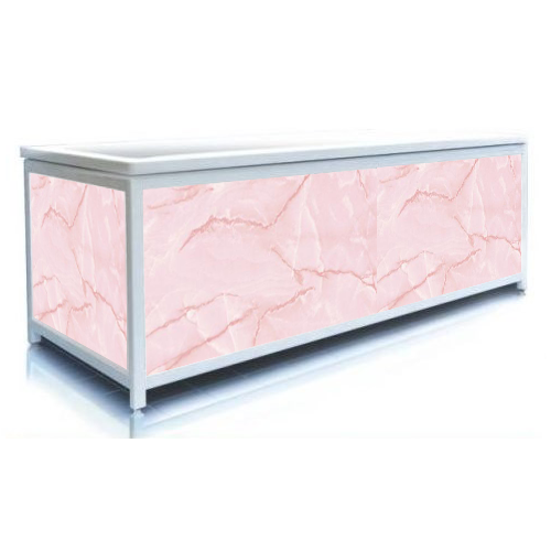 Екран для ванни, ЕЛІТ 150 (рожевий мармур)