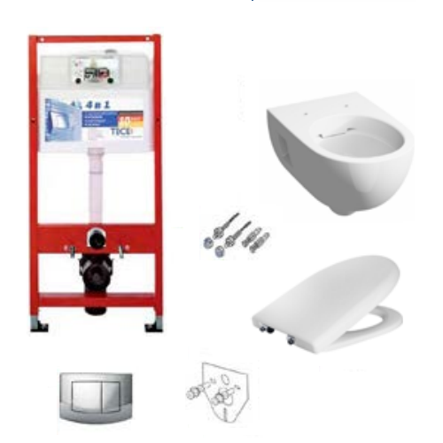 Комплект інсталяції TECE 9.400.005 + унітаз Keramag