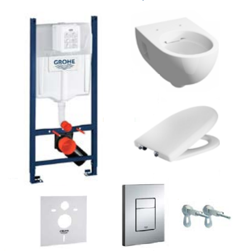 Комплект інсталяції Grohe 336541 + унітаз Keramag