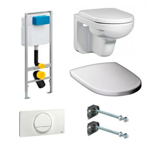 Комплект инсталяции Viega 606688 + унитаз Gustavberg + кнопка 654498