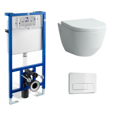 Комплект інсталяції Jika 39565 + унітаз Laufen 2096.6 + кришка 9395.6