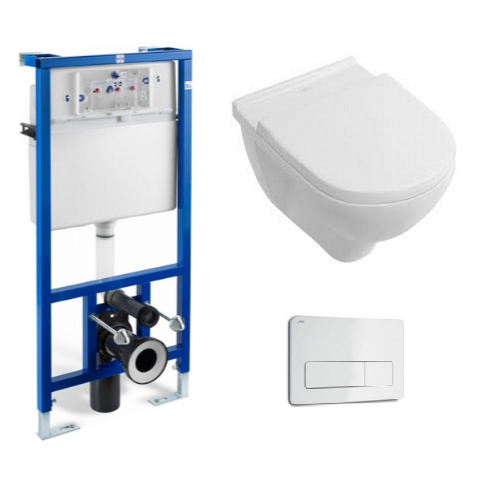 Комплект інсталяції Jika 39565 + унітаз Villeroy&Boch O. Novo 5660H101