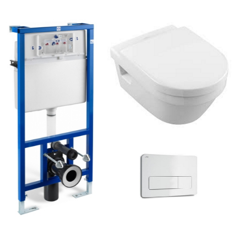 Комплект інсталяції Jika 39565 + унітаз Villeroy&Boch Omnia Architectura 5684H101