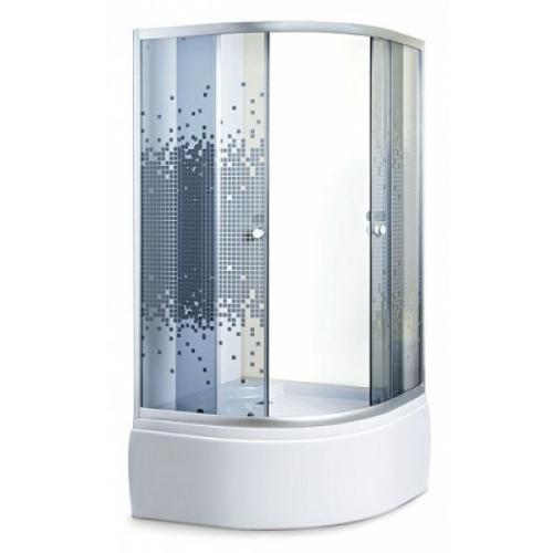 Душевая кабина Sansa S-90/45 Рама - сатин, стекло - мозаик-серое