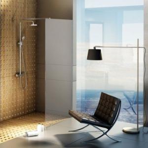 Душова кабіна Walk-In модель Wall 120 Рама - хром, скло - гартоване прозоре