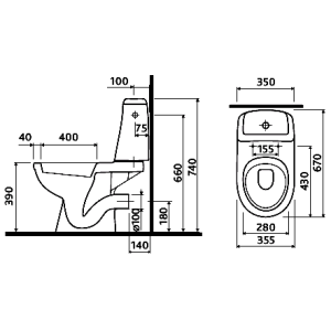KOLO SOLO Унитаз-компакт 79232000 (полипропилен)