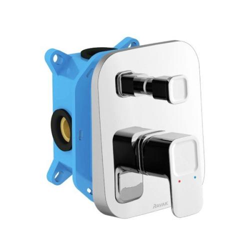 Смеситель скрытого монтажа с переключателем ванна/душ, для R-box Ravak 10° TD 065.00