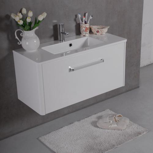 Шафка навісна Fancy Marble модель Bali 90 з раковиною Annabelle