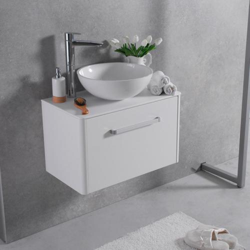 Шафка навісна Fancy Marble модель Fiji 70 з раковиною Mona