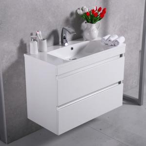 Шкафчик навесной  Fancy Marble модель  Borneo 900 с раковиной Amalia
