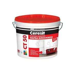 Ceresit СТ-50 краска белоснежная акриловая, 10л