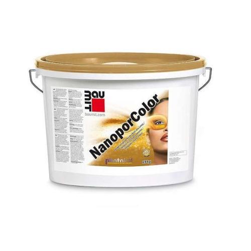 Baumit NanoporColor фасадна нанофарба з ефектом фотокаталізу, 14 л