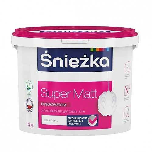 Sniezka Super Matt фарба, 7 кг