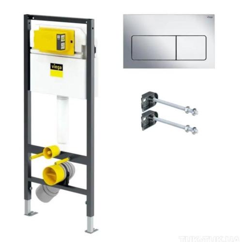 Комплект інсталяції для унітазу Prevista Dry 771973 (3 в 1), клавіша 773717