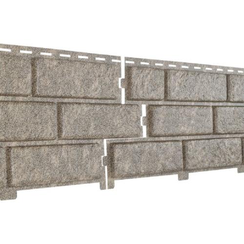 Сайдинг вініловий Ю-Пласт Stone House Цегла Подвійний бежевий замок