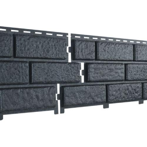 Сайдинг виниловый Ю-Пласт Stone House Кирпич Графитовый двойной замок