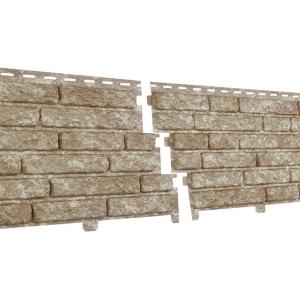 Сайдинг виниловый Ю-Пласт Stone House Кварцит Светло-бежевый