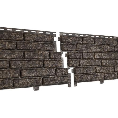 Сайдинг вініловий Пласт Stone House Кварцит Коричневий