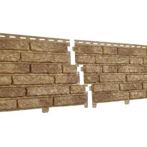 Сайдинг виниловый Ю-Пласт Stone House Кварцит Темно-Бежевый