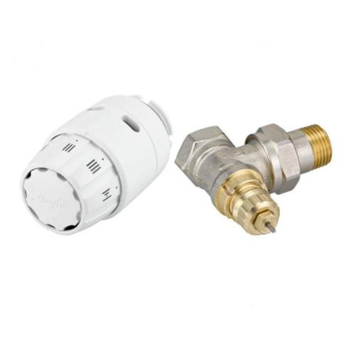 Комплект Danfoss Клапан RA-FN+термостатический элемент RAS-C2, Угловой 013G5143