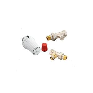 Комплект Danfoss Клапан RA-N+термостатический элемент RAS-C2+клапан запорный RLV-S, Угловой 013G2219