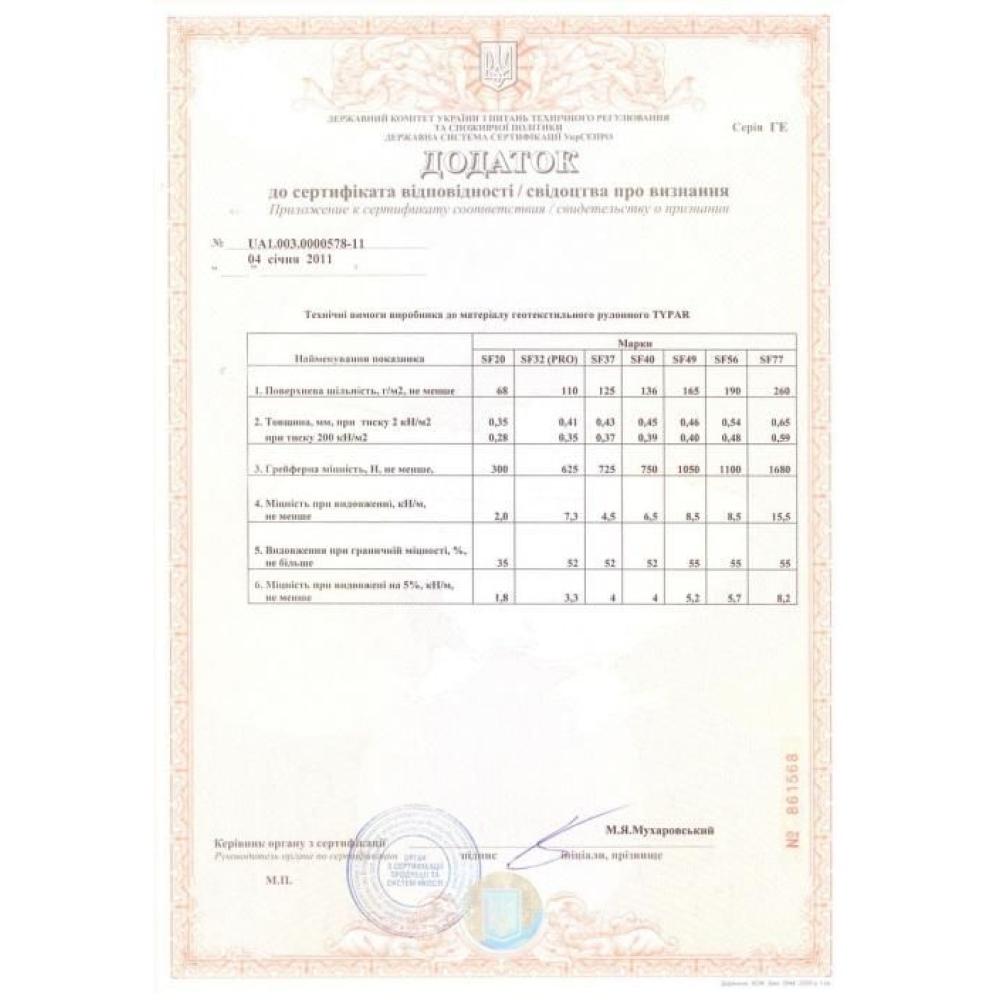 Геотекстиль Typar SF27 (200x1.5м)