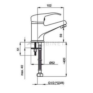 Змішувач для умивальника Rubineta PRINCE P-18 STAR Змішувач для умивальника Rubineta PRINCE P-18 STAR