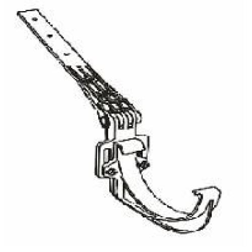 PLASTMO Водосточная система Кронштейн универсальный пластиковый (Медь)