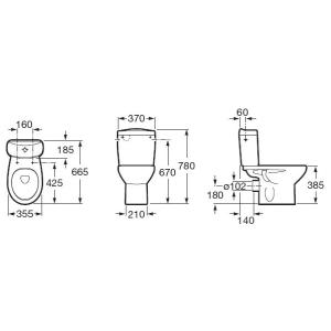 Унітаз підлоговий Roca Victoria 34940200U
