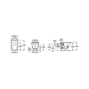 Унітаз підвісний Roca Gap 346477000 Унітаз підвісний Roca Gap 346477000
