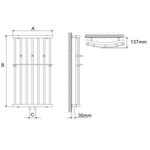 Полотенцесушитель водяной Laris Ларис П Полотенцесушитель водяной Laris Ларис П