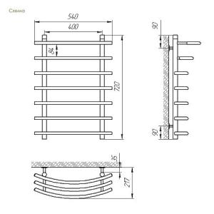 Сушка для рушників водяна Laris Каскад