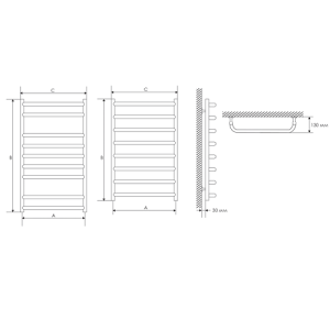 Сушки для рушників електричний Laris Стандарт Е