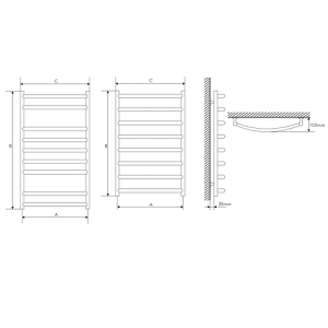 Полотенцесушитель электрический Laris Классик Э