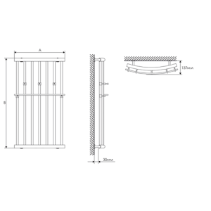 Сушка для рушників електрична Laris Ларис Е