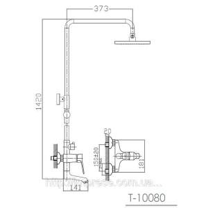 Душевая система Imprese Witow T-10080 Душевая система Imprese Witow T-10080