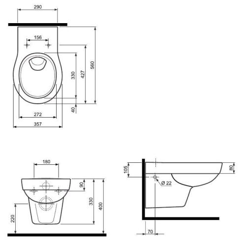 KOLO VARIUS Підвісний унітаз K33100