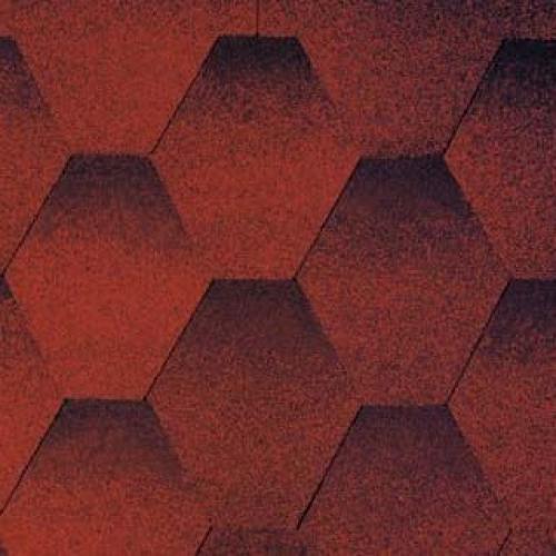 Tegola Бітумна черепиця Nordland Nordik (Червона з відливом)