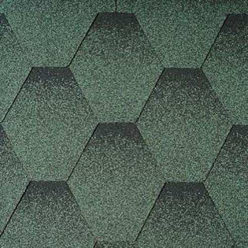 Tegola Битумная черепица Nordland Nordik (Зеленая с отливом)