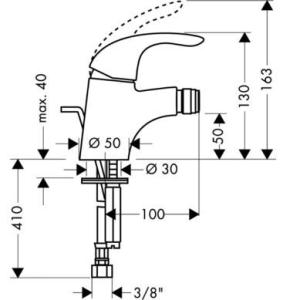 Hansgrohe Focus E Змішувач для біде 31720000