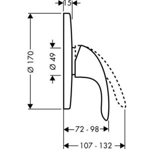 Hansgrohe Focus E Змішувач для душу прихований монтаж 31761000 Hansgrohe Focus E Змішувач для душу прихований монтаж 31761000