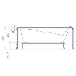 Ванна акрилова Artel Plast (Rimini) Іскра 1300х750