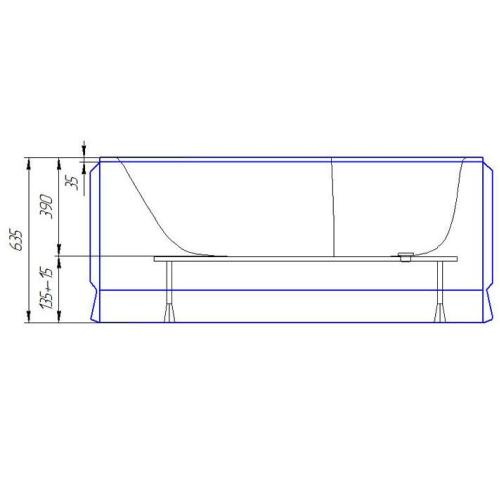 Ванна акрилова Artel Plast (Salerno) Роксана 1500х700