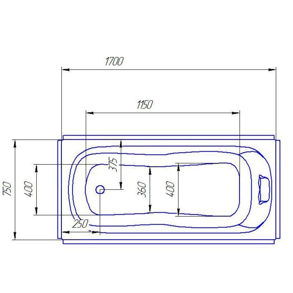 Ванна акрилова Artel Plast (Sassari) Марина 1500х750
