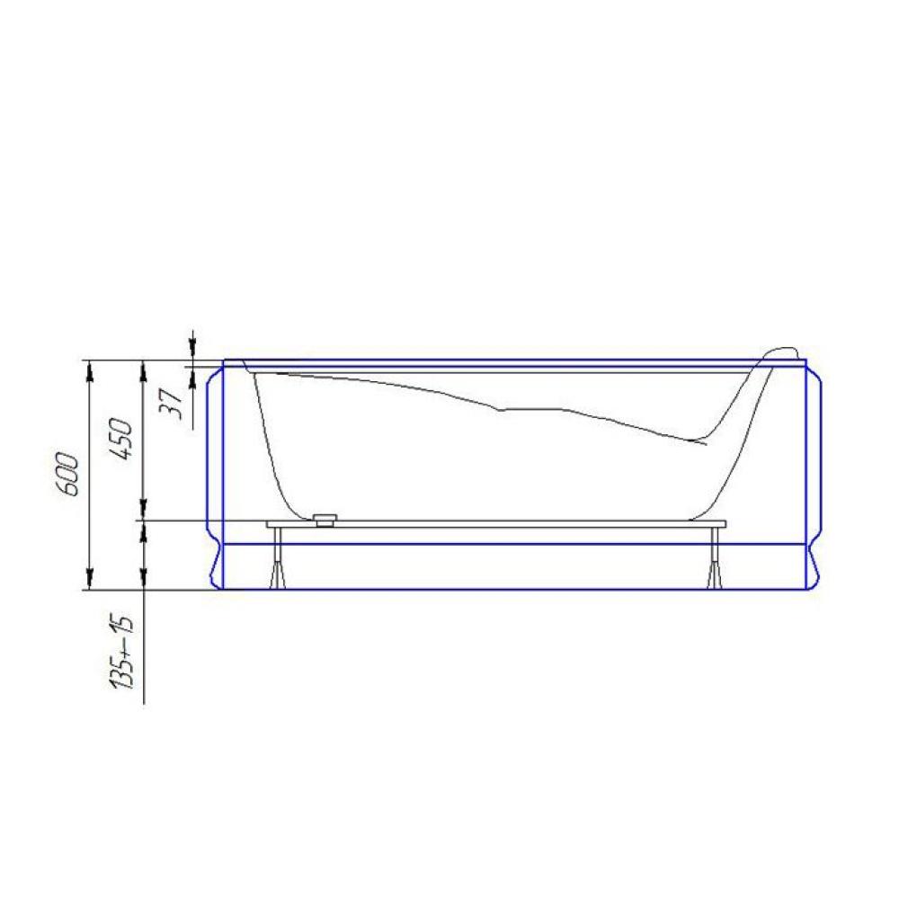 Ванна акрилова Artel Plast (Sassari) Марина 1500х750