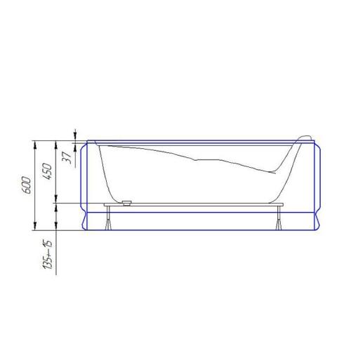 Ванна акрилова Artel Plast (Sassari) Марина 1500х750 Ванна акрилова Artel Plast (Sassari) Марина 1500х750