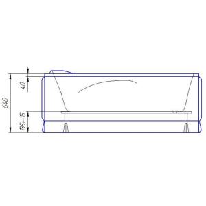 Ванна акрилова Artel Plast (Bergamo) Цветана 1700х750