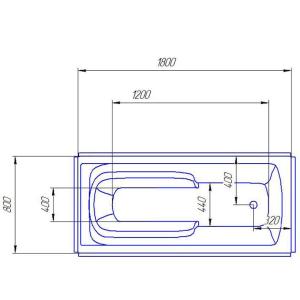 Ванна акриловая Artel Plast (Forli) Варвара 1800х800